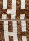 Scatter Box Hugo Maze Detail Cushion 43x43cm, Cognac