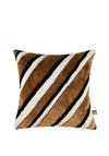 Scatter Box Bryce Stripe Cushion 43x43cm, Cognac/Cream