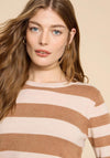 White Stuff Merino Striped Wool Jumper, Natural Multi