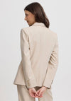 Fransa Abigail Single Breasted Blazer, Beige