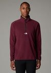 The North Face Men’s Glacier Quarter Zip Fleece, Alpine Plum