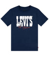 Levi’s Boys Yee Haw Short Sleeve Tee, Dress Blues