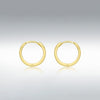 9 Carat Creole Huggie Hoops, Yellow Gold