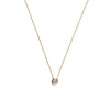 9 Carat Gold Collection CZ Solitaire Pendant Necklace, Gold