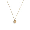 9 Carat Gold Collection Cross Over Circle Necklace, Gold