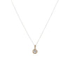 9 Carat Gold Solitaire CZ Necklace, Gold