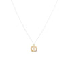 9 Carat Gold Footprint Pendant CZ Necklace, Gold