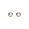 Absolute Clip-on Pearl & CZ Earrings, Gold