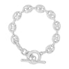 Absolute Coffee Bean T-Bar Bracelet, Silver