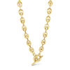 Absolute Coffee Bean T-Bar Necklace, Gold