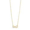 Absolute CZ Infinity Knot Necklace, Gold