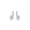 Absolute Flower Drop Earrings, Silver