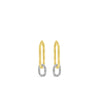 Absolute Interlocking Chunky Hoop Earrings, Gold