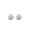 Absolute Kids CZ Pearl Stud Earrings, Silver