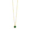 Absolute Malachite Sphere Detail Long Necklace, Gold