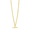 Absolute T-Bar Chain Necklace, Gold