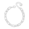 Absolute Squared Link Chain Bracelet, Silver