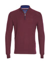 Andre Aran Quarter Zip Sweater, Burgundy