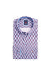 Andre Parma Geo Print Shirt, Burgundy & Blue