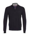 Andre Tory Quarter Zip Sweater, Black