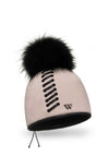 Willi Aszmi Handmade Laced Pom Pom Hat, Beige