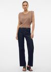 Vero Moda Lita Cropped Knit Top, Brown