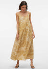 Vero Moda Kristee Strappy Long Dress, Harvest Gold