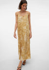 Vero Moda Kristee Strappy Long Dress, Harvest Gold