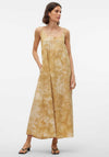 Vero Moda Kristee Strappy Long Dress, Harvest Gold