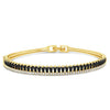 Absolute CZ Bangle, Gold & Black