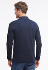 Barbour Mens Essential Sports Long Sleeve Polo Shirt, Navy