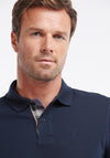 Barbour Mens Essential Sports Long Sleeve Polo Shirt, Navy