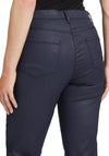 Betty Barclay High Waist Coated Slim Leg Trouser, Navy