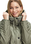 Betty Barclay Long Quilted Jacket, Khaki