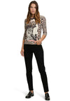 Betty Barclay Animal Print Top, Beige Multi