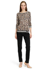 Betty Barclay Leopard Print Top, Beige