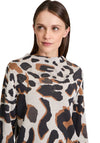 Betty Barclay Embellished Leopard Print Jumper, Brown