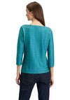 Betty Barclay Textured Fitted Top, Teal