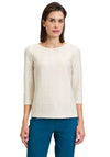 Betty Barclay Textured Fitted Top, Beige