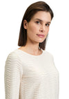 Betty Barclay Textured Fitted Top, Beige