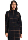 Betty Barclay Grid Print Knit Jumper, Black