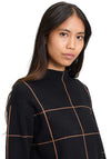 Betty Barclay Grid Print Knit Jumper, Black