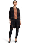 Betty Barclay Grid Knit Open Cardigan, Black