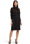 Betty Barclay Grid Print Knit Dress, Black