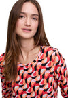 Betty Barclay Geometric Print Top, Orange Multi