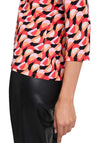 Betty Barclay Geometric Print Top, Orange Multi