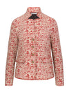 Bianca Joalina Woven Pattern Jacket, Red