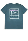 Bleubird Campout Graphic T-Shirt, Marine