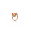 Burren Jewellery Cameo Role Red Ring, Gold