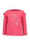 Blue Seven Baby Girl Unicorn Long Sleeve Top, Pink